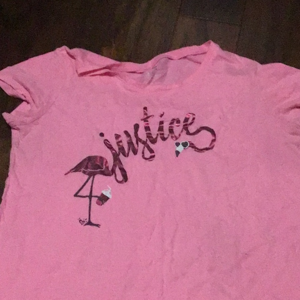 Justice pink shirt